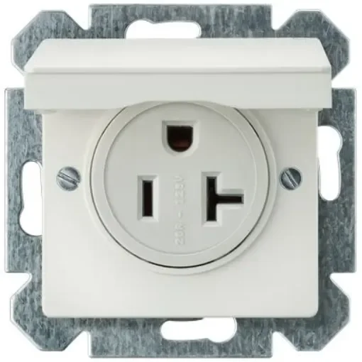 Siemens 5UB15 White 3 Gang Electrical Socket, 3 Poles, 20A, NEMA 5-20R - 5UB1535 product image