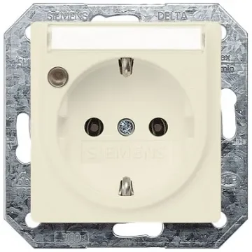 Siemens 5UB15 White Electrical Socket, 16A, Schuko - 5UB1561 product image