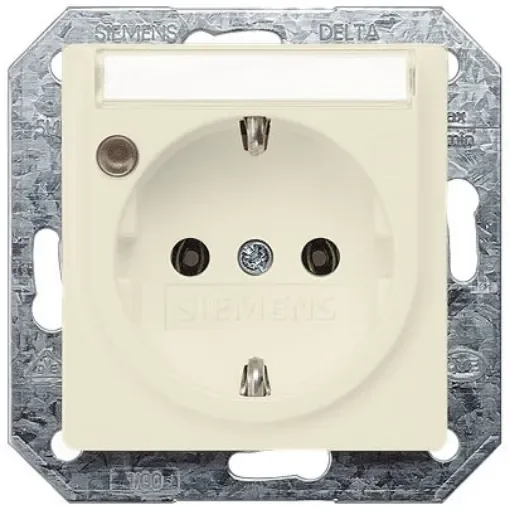 Siemens 5UB15 White Electrical Socket, 16A, Schuko - 5UB1561 product image