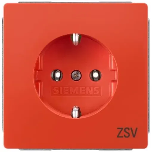 Siemens 5UB18 Orange Electrical Socket, 16A, Schuko - 5UB1816 product image