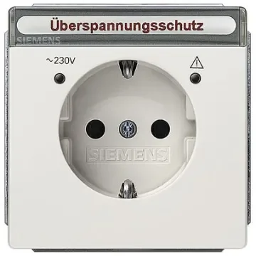 Siemens 5UB1858 Off White Electrical Socket, 16A, Schuko - 5UB1858-1 product image