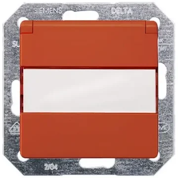 Siemens 5UB1908 Orange Electrical Socket, 16A, Schuko - 5UB1914 product image