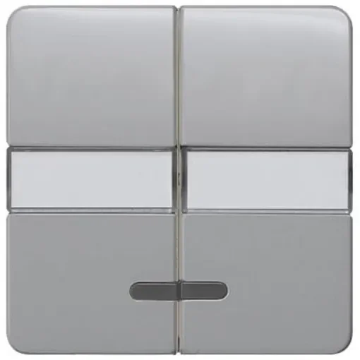 Siemens Silver Rocker Switch, 2 Way, 2 Gang, 5TG79 - 5TG7937 product image