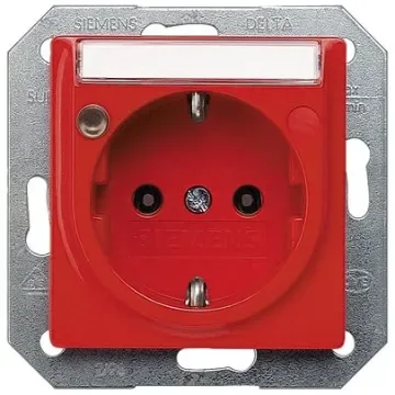 Siemens 5UB15 Orange Electrical Socket, 16A, Schuko - 5UB1563 product image