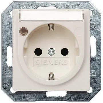 Siemens 5UB15 White Electrical Socket, 16A, Schuko - 5UB1553 product image