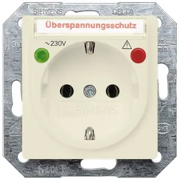 Siemens 5UB15 White Electrical Socket, 16A, Schuko - 5UB1565 product image
