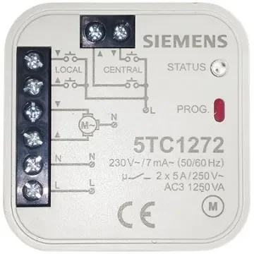 Siemens Blind & Roller Control Switch,5A, 5TC12 Series - 5TC1272 product image