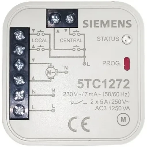 Siemens Blind & Roller Control Switch,5A, 5TC12 Series - 5TC1272 product image