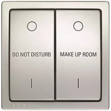 Siemens Do Not Disturb/Make Up Room Switch, 2 Way, 2 Gang, 5TD2863 - 5TD2863-1 product image