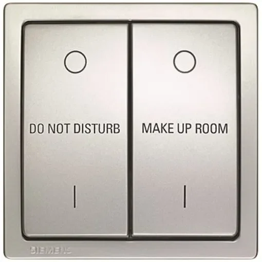 Siemens Do Not Disturb/Make Up Room Switch, 2 Way, 2 Gang, 5TD2863 - 5TD2863-1 product image