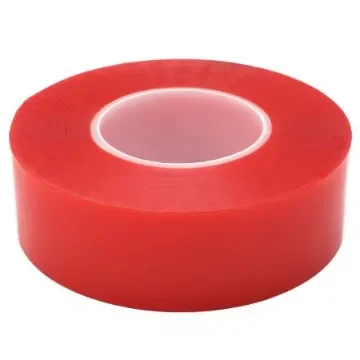 COBA DST0001 Red Double Sided Tape, Acrylic Backing, 50mm x 50m product image