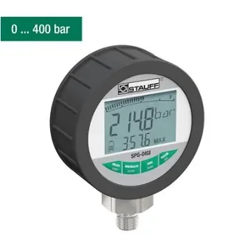 Stauff G 1/4 Digital Digital Pressure Gauge 1000bar Bottom Entry - SPG-DIGI-B1000-B product image