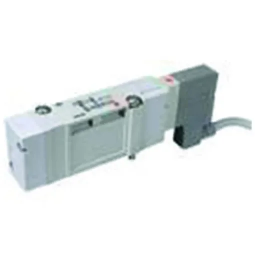 SMC 2 Position Single Pneumatic Solenoid Valve - Solenoid/Solenoid G 1/4 SV2100 Series 24V dc - SV2100-5W1U-02F product image