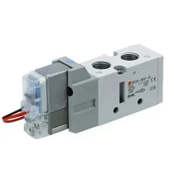 SMC 2 Position Single Pneumatic Solenoid Valve - Solenoid/Solenoid G 1/4 VF3133 Series 24V dc - VF3133-5YOE1-02F product image