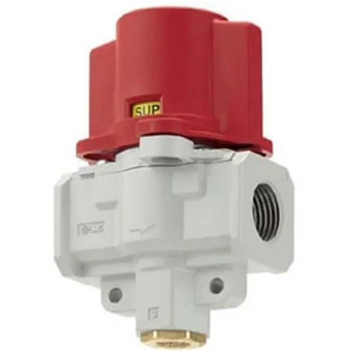SMC Locking Shut-Off Valve Pneumatic Relay Mechanical Valve VHS20 Series, G 1/4, 1/4in, VHS20-F02A-R product image