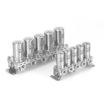 SMC VV2DW1 series 8 station M5 Manifold for use with VDW10, VV2DW1-H08M5-F-Q product image