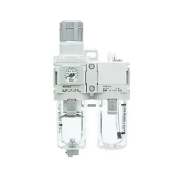 SMC G 1/4 Filter Regulator Lubricator, Automatic Drain, 5µm Filtration Size - Without Pressure Gauge, AC30A-F02-D product image