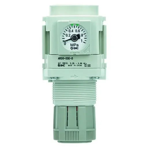 SMC G 1/4 Pneumatic Regulator - 0.02MPa to 0.2MPa, AR20-F02-1Y-D product image