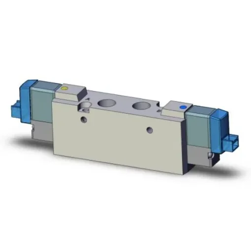 SMC 2 Position Double Pneumatic Solenoid Valve - Solenoid/Solenoid Rc 1/8 SYJ7223 Series 24V dc - SYJ7223-5LOU-01-Q product image