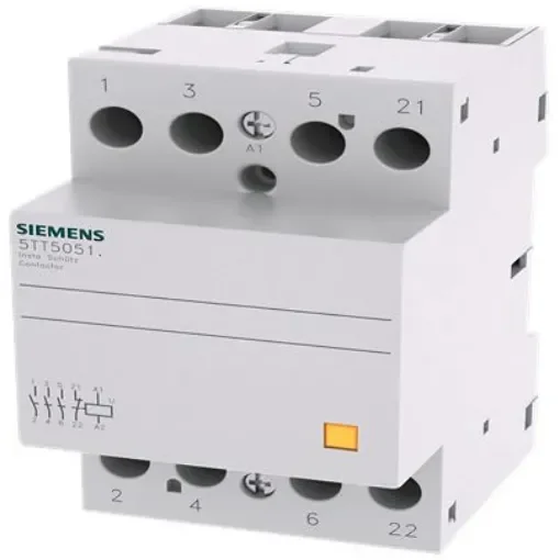 Siemens SENTRON 5TT5831 Contactor, 24 V AC Coil, 4-Pole, 63 A, 5000 W, 3NO + NC, 440 V AC - 5TT5851-2 product image