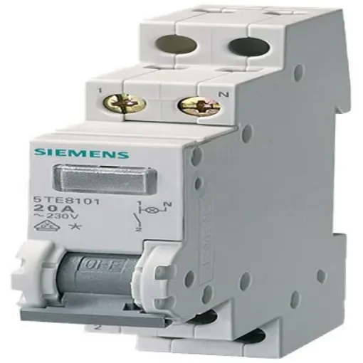 Siemens 1 Pole Panel Mount Isolator Switch - 20A Maximum Current, 0.7W Power Rating - 5TE8103 product image