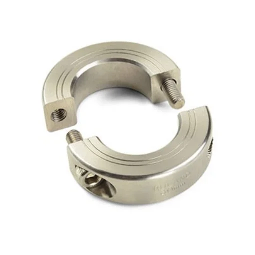 Ruland Shaft Collar, Two Piece, Clamp, Bore 15mm, OD 34mm, W 13mm, 303 Stainless Steel - MSPB-15-SS product image