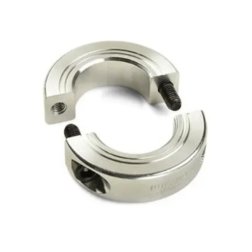 Ruland Shaft Collar, Two Piece, Clamp, Bore 38mm, OD 60mm, W 15mm, Aluminium - MSPB-38-A product image
