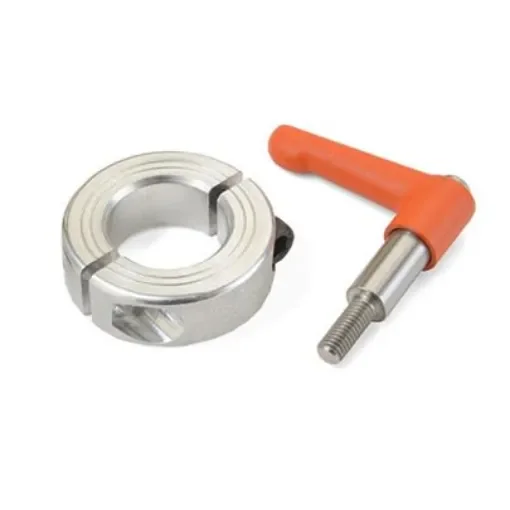 Ruland Shaft Collar, Two Piece, Clamp, Bore 38mm, OD 60mm, W 15mm, Aluminium - LVO-MSP-38-A product image