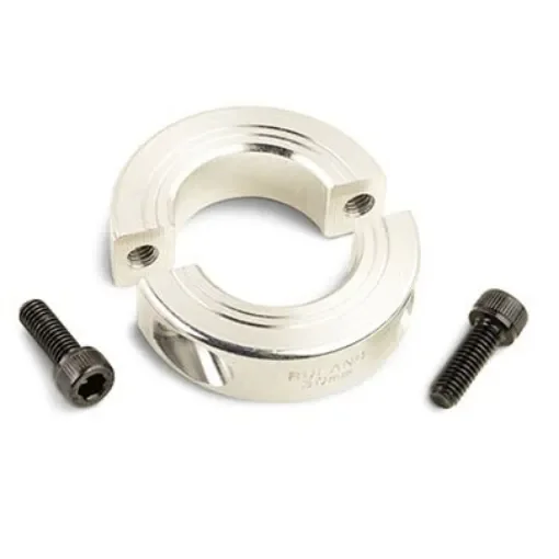 Ruland Shaft Collar, Two Piece, Clamp, Bore 54mm, OD 82mm, W 19mm, Aluminium - MSP-54-A product image