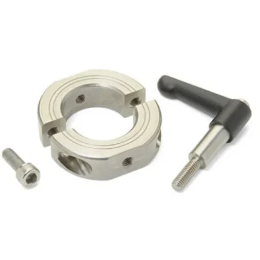 Ruland Shaft Collar, Two Piece, Clamp, Bore 20mm, OD 40mm, W 15mm, 303 Stainless Steel - LV-OF-MSP-20-SS product image