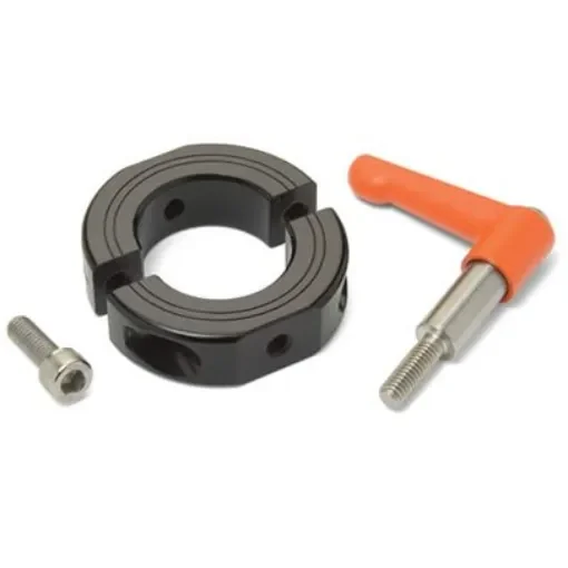 Ruland Shaft Collar, Two Piece, Clamp, Bore 25mm, OD 45mm, W 15mm, Aluminium - LVO-OF-MSP-25-AN product image