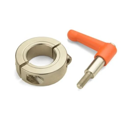 Ruland Shaft Collar, Two Piece, Clamp, Bore 20mm, OD 40mm, W 15mm, Stainless Steel 316 - LVO-MSP-20-ST product image