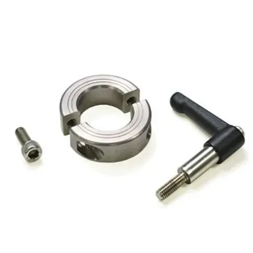 Ruland Shaft Collar, Two Piece, Clamp, Bore 21mm, OD 42mm, W 15mm, 303 Stainless Steel - LV-MSP-21-SS product image