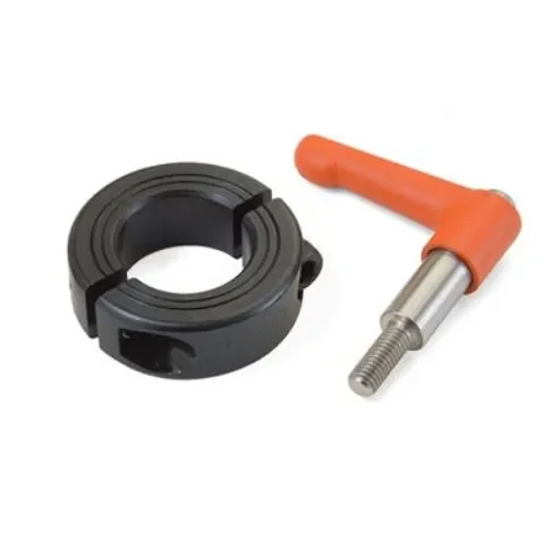Ruland Shaft Collar, Two Piece, Clamp, Bore 23mm, OD 45mm, W 15mm, Steel - LVO-MSP-23-F product image