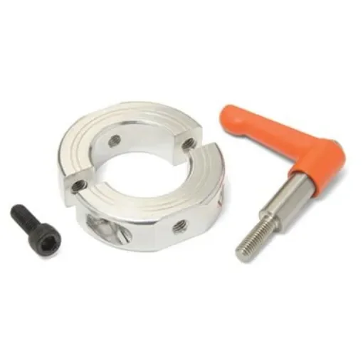 Ruland Shaft Collar, Two Piece, Clamp, Bore 30mm, OD 54mm, W 15mm, Aluminium - LVO-OF-MSP-30-A product image