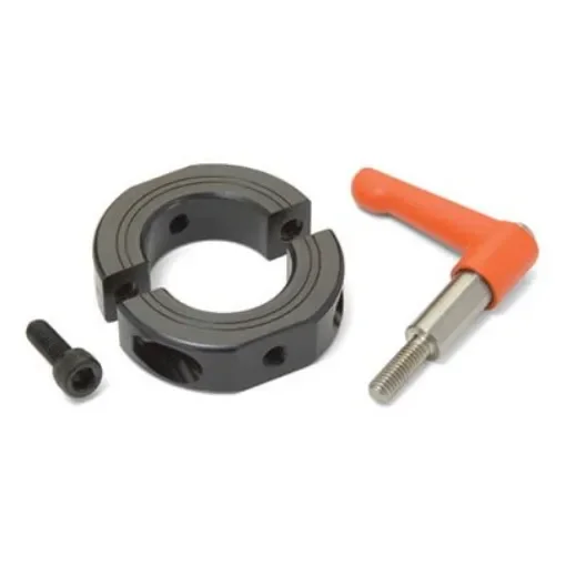 Ruland Shaft Collar, Two Piece, Clamp, Bore 20mm, OD 40mm, W 15mm, Steel - LVO-OF-MSP-20-F product image