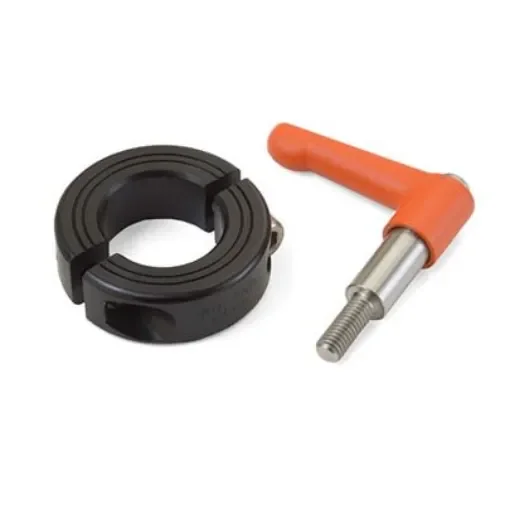 Ruland Shaft Collar, Two Piece, Clamp, Bore 23mm, OD 45mm, W 15mm, Aluminium - LVO-MSP-23-AN product image