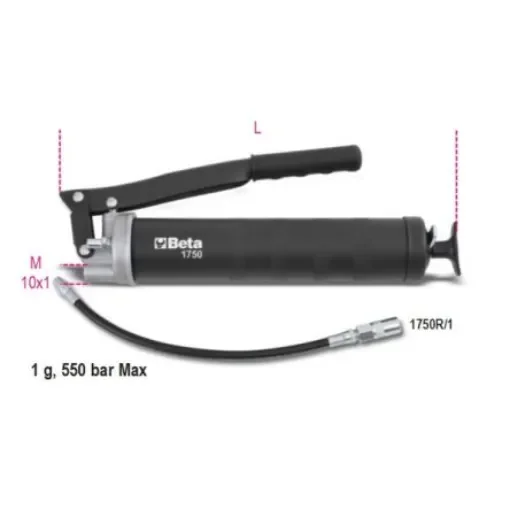 550bar Lever-Operated Grease Gun, 400 cm³ - 1750 500 product image