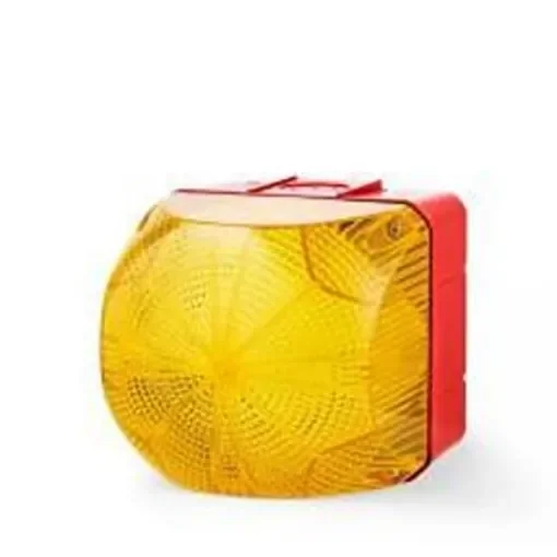 AUER Signal Q Series Series Yellow Multi Strobe Beacon, 240 V ac, Base Mounted, LED Bulb, IP66 - 874177313 product image