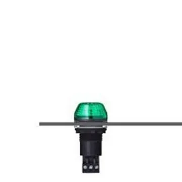 AUER Signal M22 Series Series Green Multiple Effect Beacon, 12 V, Panel Mounted, LED Bulb, IP65 - 800506404 product image