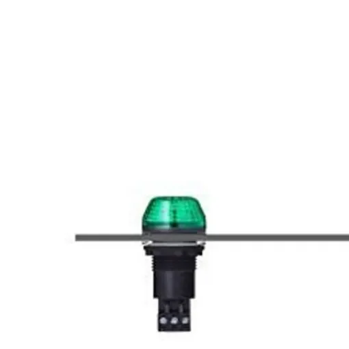 AUER Signal M22 Series Series Green Multiple Effect Beacon, 12 V, Panel Mounted, LED Bulb, IP65 - 800506404 product image