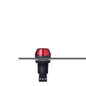 AUER Signal M22 Series Series Red Strobe Beacon, 12 V ac/dc, Panel Mount, LED Bulb, IP65 - 800512404 product image