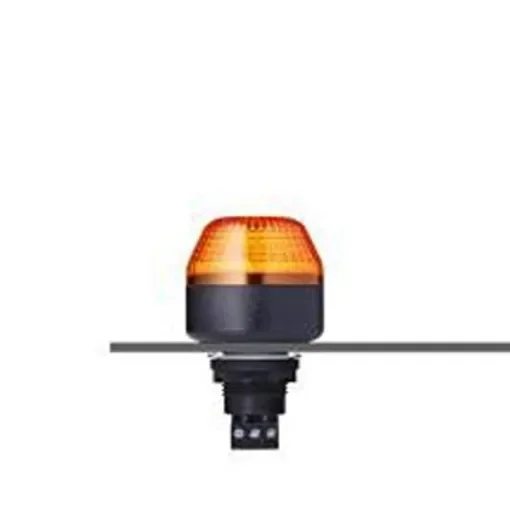 AUER Signal M22 Series Series Orange Multi Strobe Beacon, 120 V ac, Panel Mount, LED Bulb, IP65, IP67 - 801521310 product image