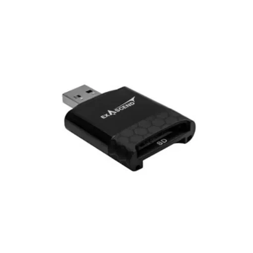 Exascend 2 port USB 3.2 Memory Card Reader for MicroSD, SD Memory Cards - EXCRSDU2 product image