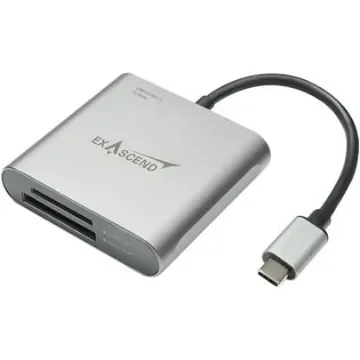 Exascend 2 port USB 3.2 Memory Card Reader for ExpressCard Memory Cards - EXCRCFSD2A product image