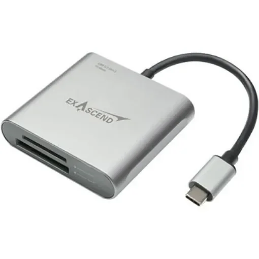 Exascend 2 port USB 3.2 Memory Card Reader for ExpressCard Memory Cards - EXCRCFSD2A product image