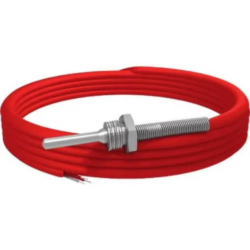 Emko PT100 Temperature Sensor, 6mm Dia, 100mm Long, +400°C Max - RT-M06-L100-K02 product image