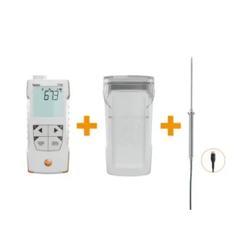 Testo TESTO 110 Surface Digital Thermometer for Temperature measurement Use, General Probe, 1 Input(s), +800°C Max, 0.3 - 0563 0112 product image