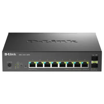 D-Link DMS-1250-10SPL/B, Managed 10 Port Network Switch With PoE RJ-45 product image