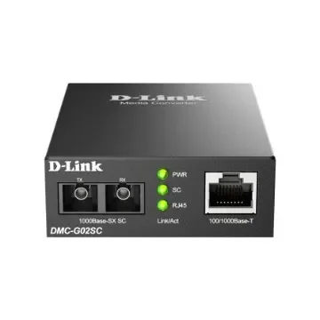 D-Link RJ45 Ethernet Media Converter, Multi Mode, Multi Mode 550m - DMC-G02SC/E product image